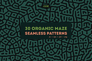 Organic Maze Seamless Patterns, a Pattern Graphic by dvtchk (Thumbnail 8 of 12)