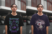 front oversize t-shirt mockup PSD, a Shirt Mockup by NH graphic (Thumbnail 5 of 5)