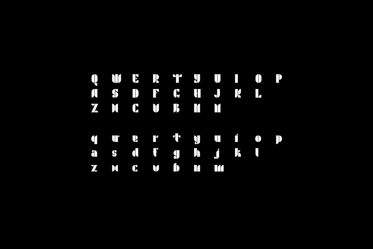 YEN Geometric Display Typeface preview 4