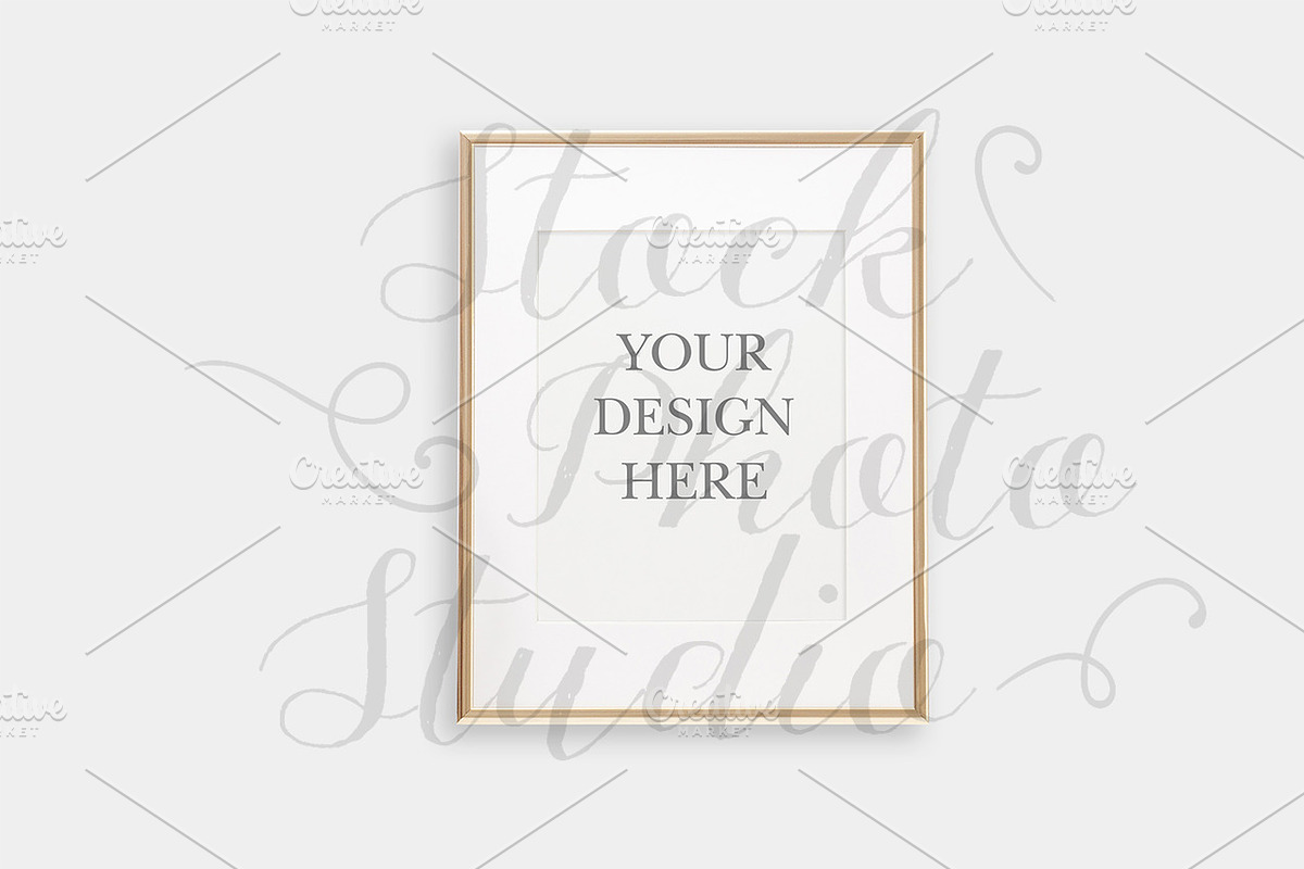 Gold Frame Mockup, a Print Template by Stock Photo Studio (Photo 1 of 2)