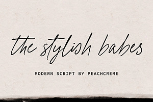 The Stylish Babes. Modern Script