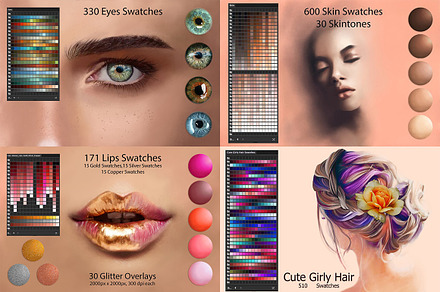 Portrait Illustrator Swatches