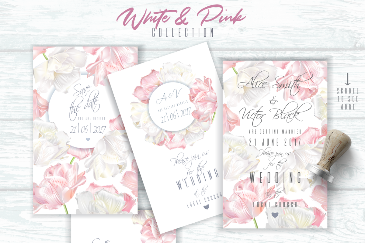 TULIP TENDERNESS|Wedding invitations, an Invitation Template by Purple-Bird (Photo 7 of 11)