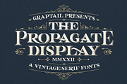 Propagate - Vintage Serif, a Sans Serif Font by Graptail (Thumbnail 1 of 12)