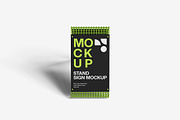 Stand Sign Mockup, an Advertising Mockup by bimockup (Thumbnail 2 of 6)
