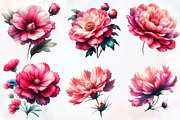 Abstract Flowers Sublimation Clipart, an Illustration by Designworld (Thumbnail 2 of 4)
