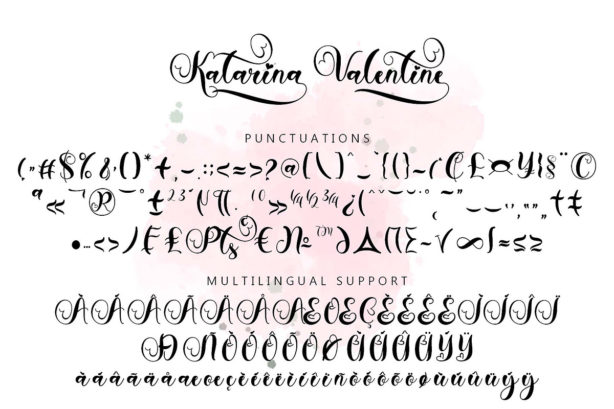 Katarina Valentine, a Handwritten Font by Yoga Letter (Photo 9 of 9)