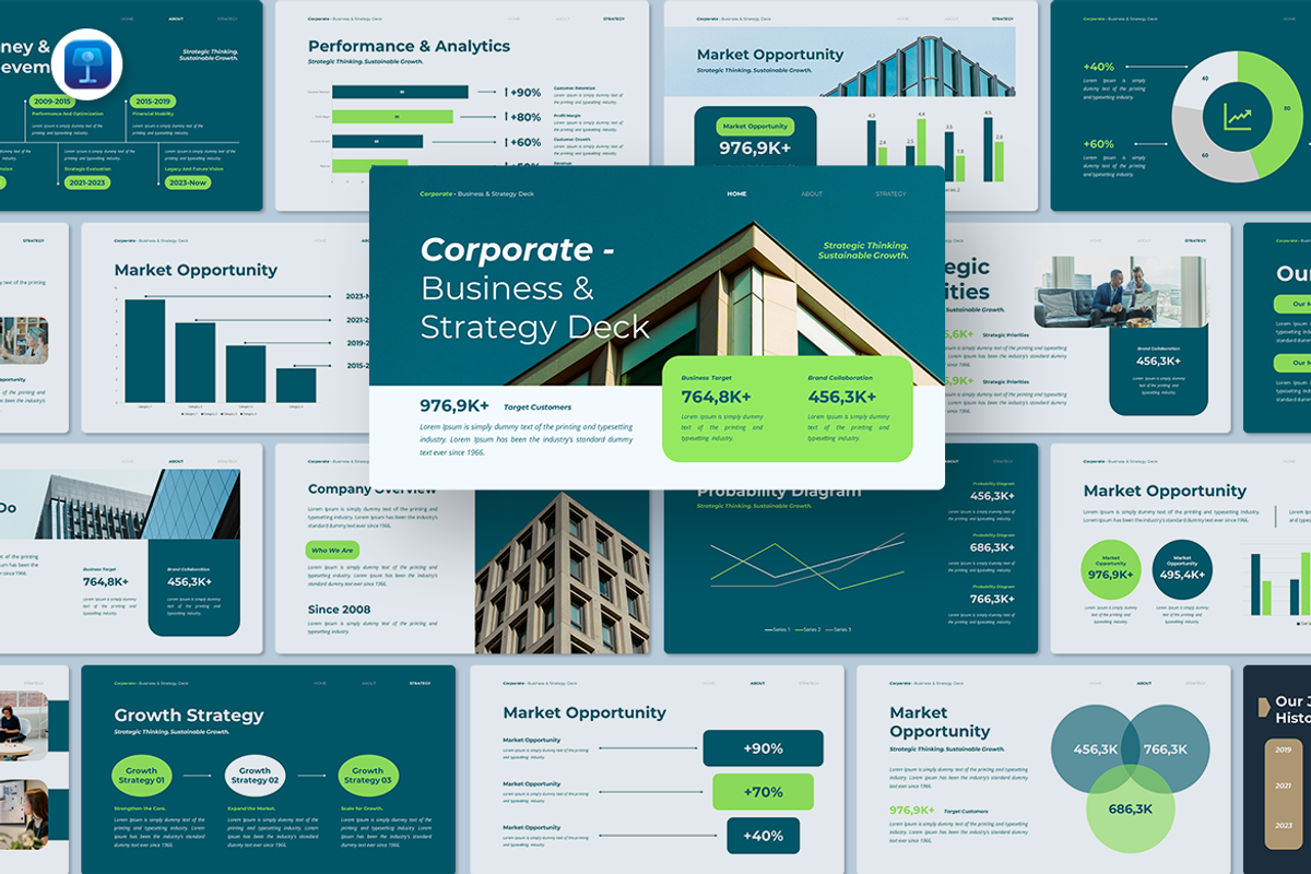 Corporate Keynote, a Presentation Template by Iqsiart Studio (Photo 1 of 4)