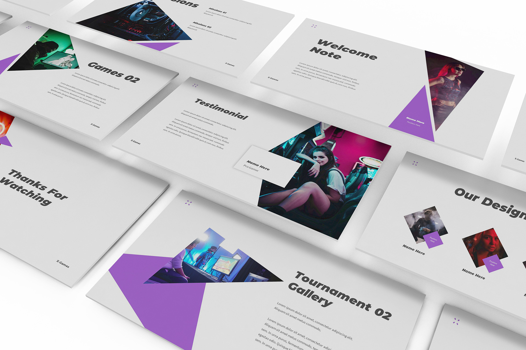 Gaming Google Slides Template, a Presentation Template by Formatika Studio