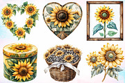 Sunflower Mother’s Day Clipart PNG, an Illustration by Canvas Craft (Thumbnail 3 of 3)