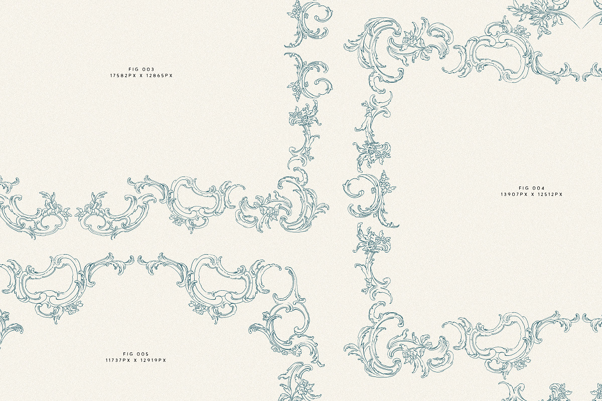 Vintage Baroque Borders PNG and SVG, a Graphic by Century Library (Photo 6 of 9)