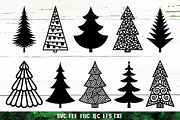 Christmas Tree Silhouette Set, a Graphic by Digital_Craftyfox (Thumbnail 10 of 20)