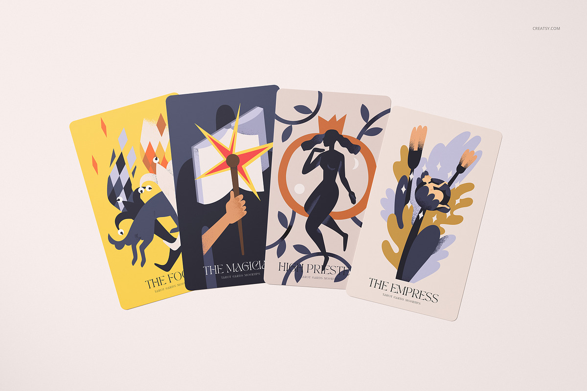 Tarot Cards Mockup Bundle, a Merchandise Mockup by creatsy5 (Photo 31 of 42)