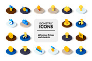 Isometric icons - Winning and Awards, an Icon by sidmaydesign (Thumbnail 1 of 3)
