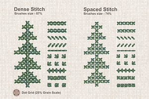 Cross Stitch Embroidery Brushes V2