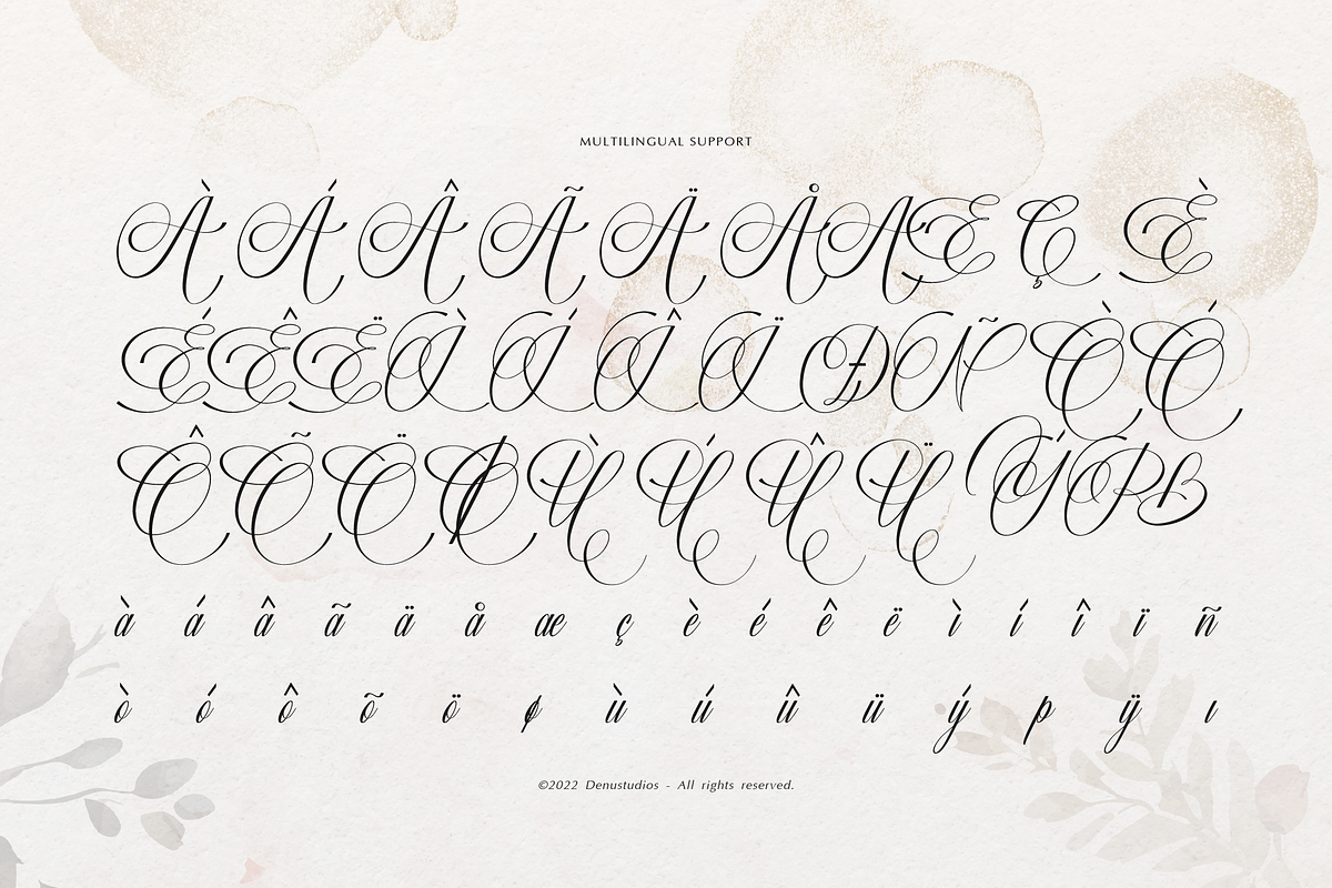 Miss Roderick | Wedding Calligraphy, a Script Font by Denustudios (Photo 11 of 12)