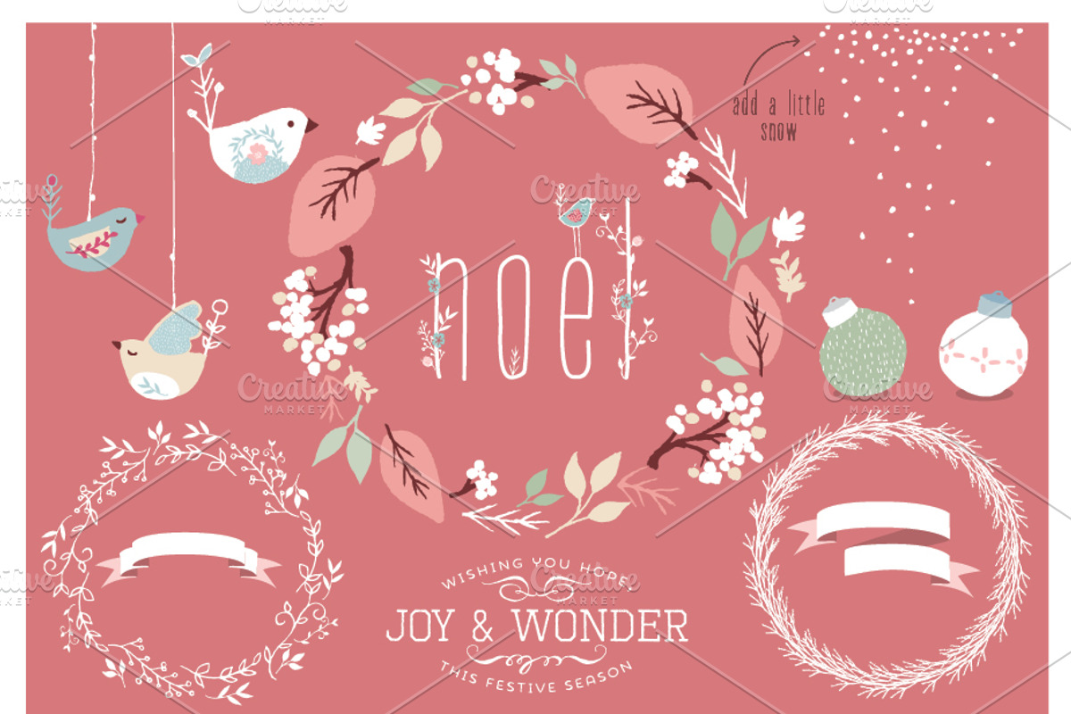 White Christmas designer toolkit, an Animal Illustration by Lisa Glanz (Photo 3 of 5)