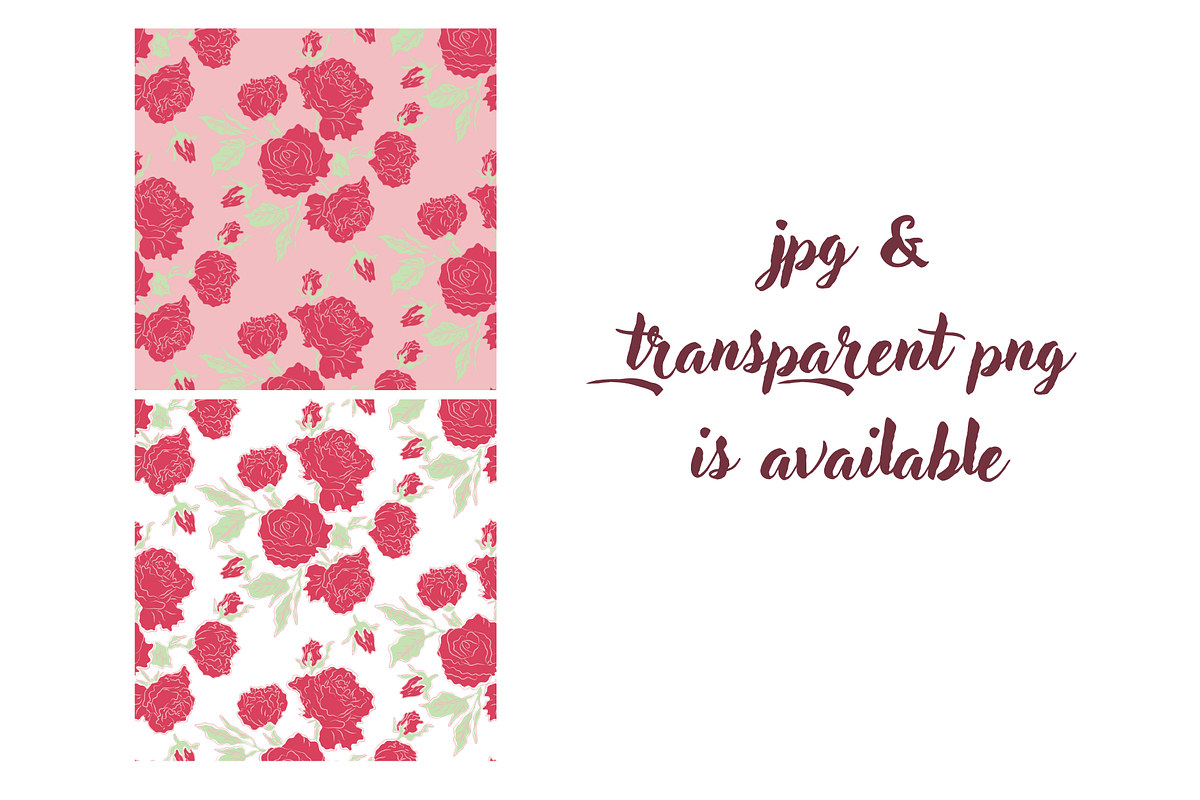 Blooming Rose Seamless Pattern, a Pattern Graphic by ItsReksita Pattern (Photo 3 of 7)