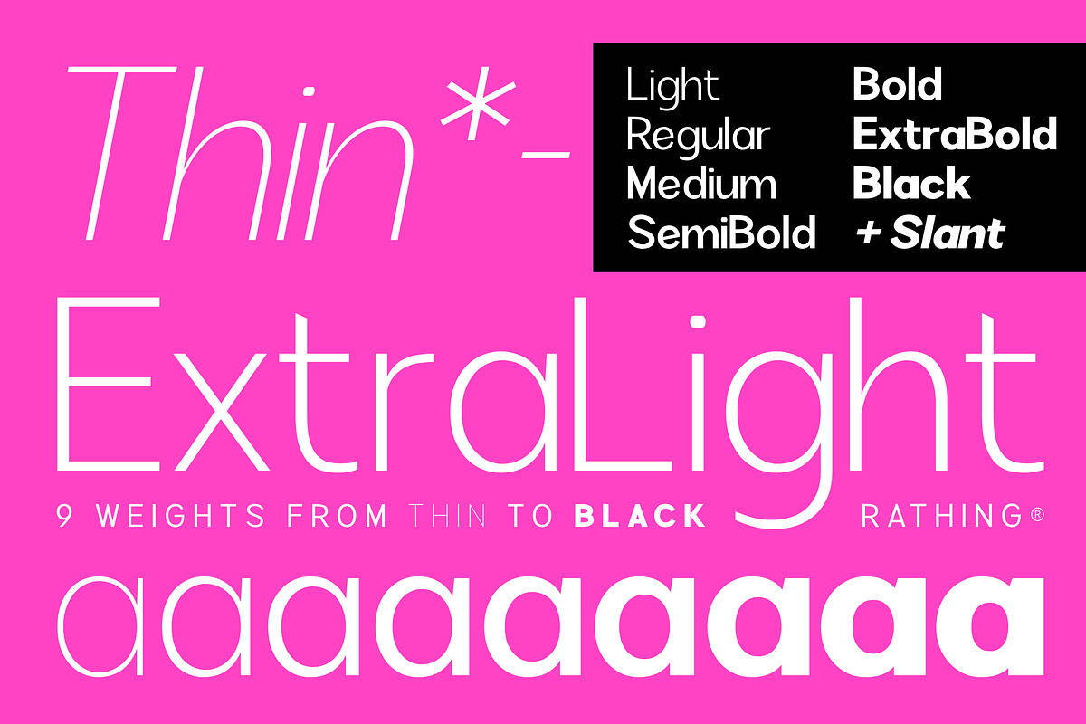 Rathing, a Sans Serif Font by Propertype (Photo 2 of 15)