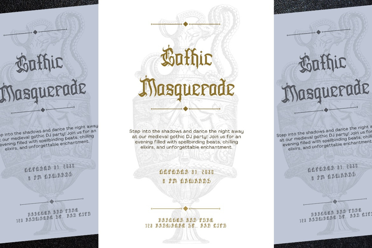 Deaths Hallows- Medieval Blackletter, a Blackletter Font by Dhabee (Photo 11 of 17)