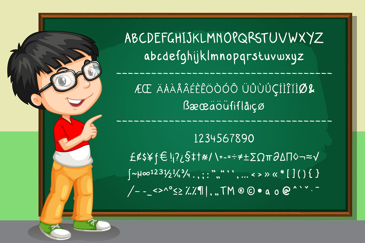 My Kids Handwritten - Font preview 2