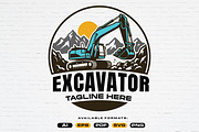 Excavator Services Premade Logo, a Transportation Illustration by Guavanaboy (Thumbnail 1 of 3)