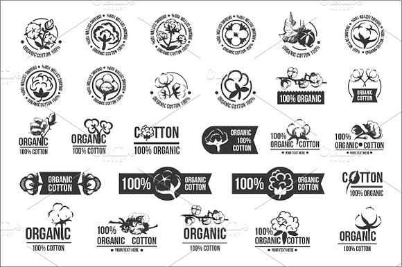 Cotton Icons Logo Set