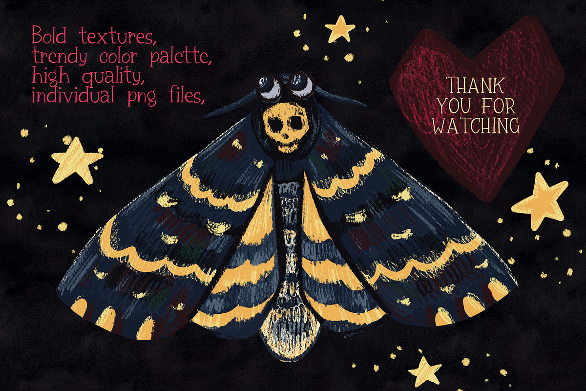 Cute Gothic Love, an Object Illustration by PenguinArtStudio (Photo 5 of 5)