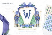 Nutcracker Blue Chinoiserie Crest, a Graphic by LABFcreations (Thumbnail 1 of 4)