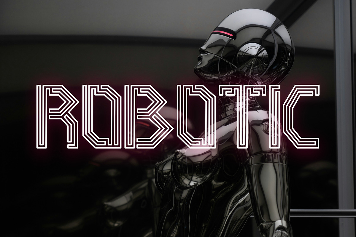 Sarkeo | Modern Futuristic Font, a Symbol Font by Sealoung (Photo 2 of 8)
