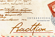 Fracttion Old Signature, a Handwritten Font by Glyphstyle (Thumbnail 1 of 13)