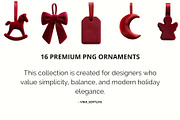 Velvet Christmas Ornaments, an Object Graphic by Vika_Softlife (Thumbnail 4 of 4)