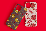 I Love You (seamless pattern), a Decorative Illustration by Andre_Eva (Thumbnail 10 of 10)