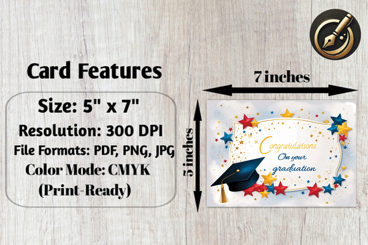 Graduation Congrats Card 7x5, a Card Template by Print Haven (Photo 4 of 4)