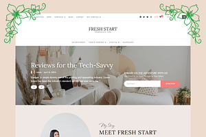 FreshStart - Blog WordPress Theme