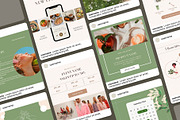 Matcha Latte Instagram Bundle| Canva, a Social Media Template by DesignbySamVN (Thumbnail 2 of 10)