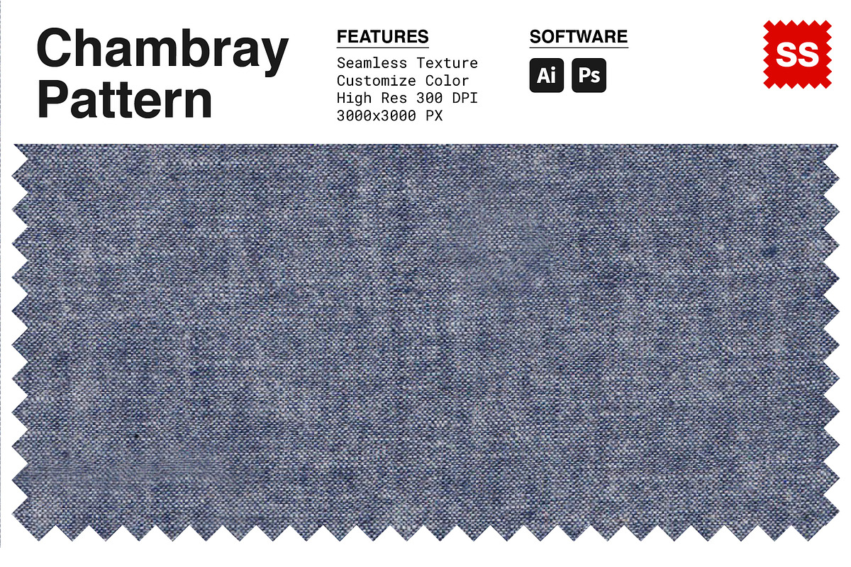Chambray Seamless Texture Pattern, a Pattern Graphic by Swatch Supply (Photo 1 of 9)