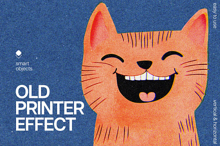 Old Printer Effect, a Layer Style Add-On by Design Squad