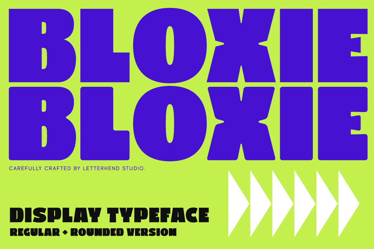 Bloxie Bold Display Font, a Sans Serif Font by Letterhend Studio (Photo 1 of 12)