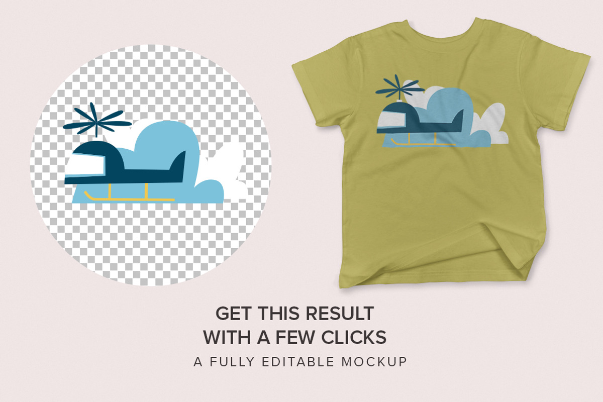 Toddler’s Short-Sleeve Mockups, a Shirt Mockup by GraphicHero (Photo 2 of 7)