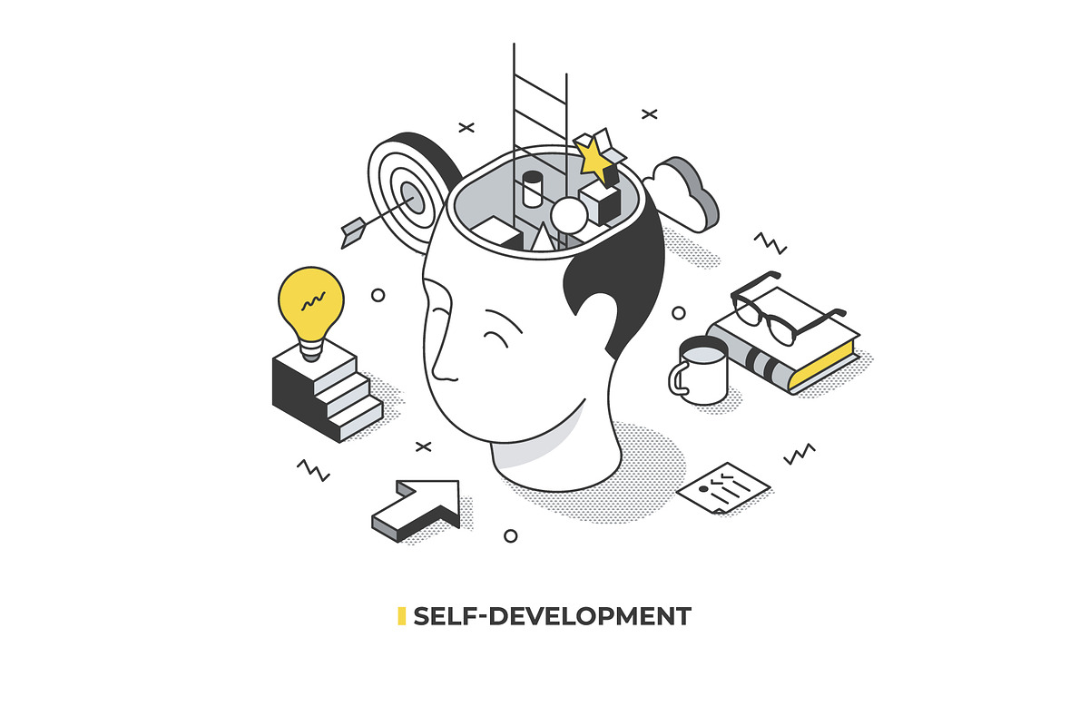 Isometric Lined Illustrations Set, an Education Illustration by Rassko (Photo 9 of 13)