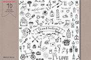 90 Hand drawn Love Elements&Symbols, an Icon by Natasha-Pankina.com (Thumbnail 4 of 6)