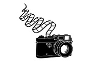 Vintage Camera Film Silhouette, an Object Illustration by yasushie (Thumbnail 19 of 31)