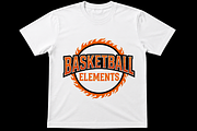 Basketball Elements Flame Sports, an Object Graphic by Artivon (Thumbnail 1 of 3)