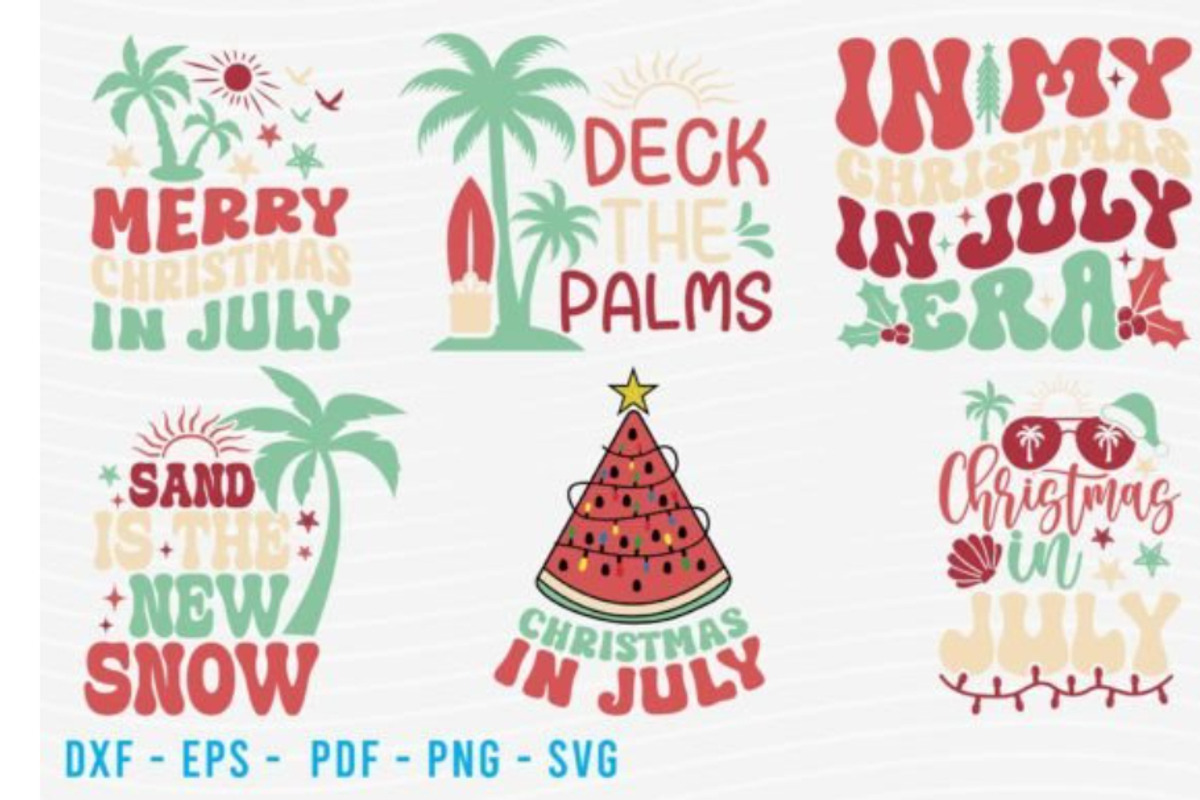 Christmas in July SVG Bundle, an Object Graphic by BeeCraftR (Photo 1 of 6)