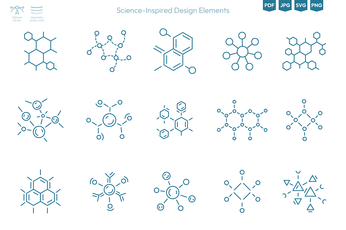 Molecular & Science-Inspired Vector, a Healthcare Illustration by Ilia Design (Photo 3 of 11)
