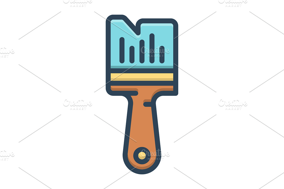 Brush paint brush color icon, a Duotone Icon by Creative priyanka