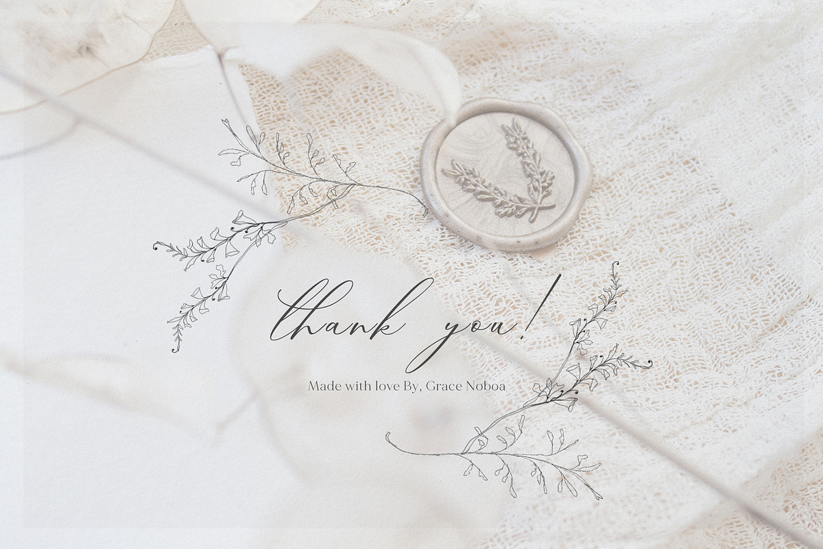 PENCIL ART- Floral line collection, an Illustration by Grace Noboa Illustrations (Photo 12 of 12)