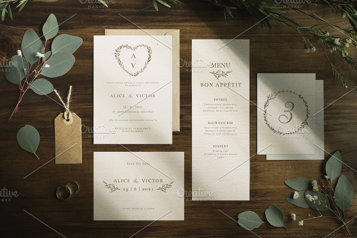 Rustic floral doodles and logos, an Animal Illustration by harmonia_green_art (Photo 8 of 12)