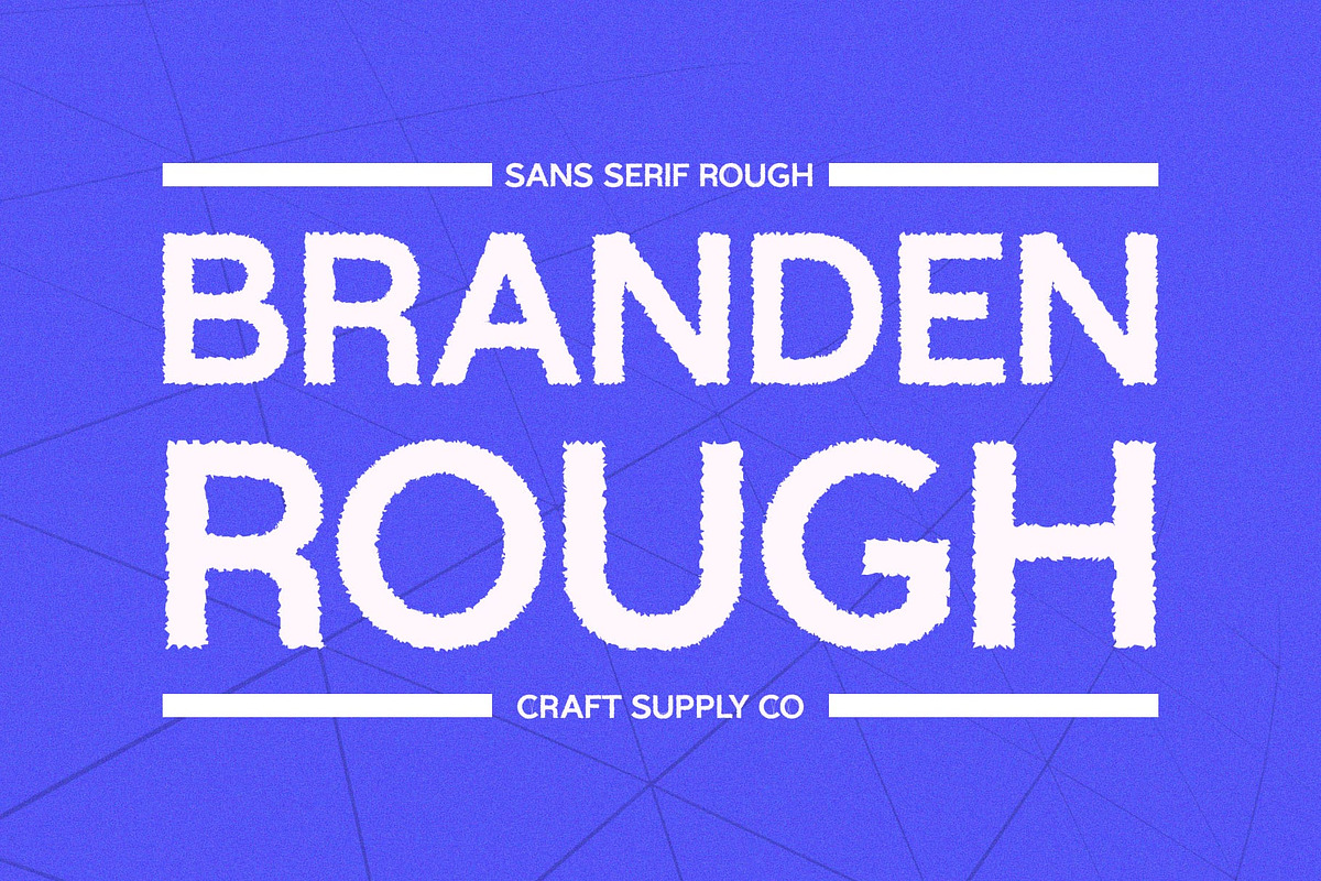 Branden Rough, a Sans Serif Font by Craft Supply Co. (Photo 1 of 8)